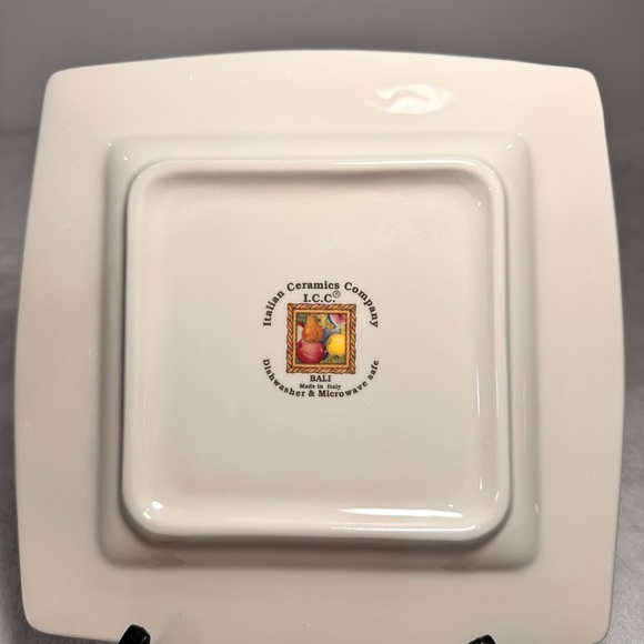 Rare Replacement Decorative Italian Ceramics Company Fruit Square Made in Italy - Picture 2 of 7